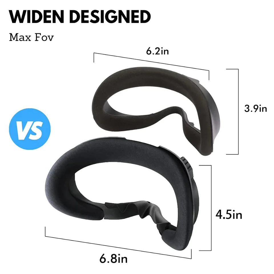 Breathable Soft Face Mask Replacement for Oculus Quest 2 — 3-in-1 Facial Interface Bracket Foam Pad Accessory