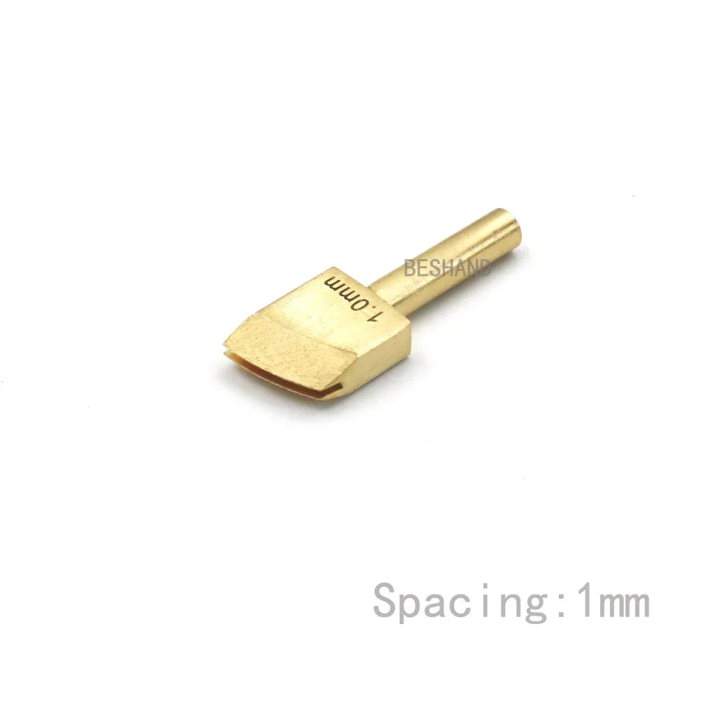 Brass Leather Edge Creaser Set – Soldering Iron Tips & Edging Tools for DIY Leather Craft Polishing & Sealing