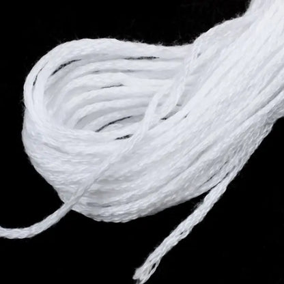 12pcs White Anchor Cross Stitch Embroidery Floss - 6-Strand Cotton Thread Skeins for Sewing & Craft Projects