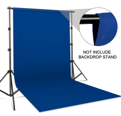 SH Cotton Photo Background Cloth with Rod Pocket – White, Black & Green Screen Chromakey Backdrops for Studio
