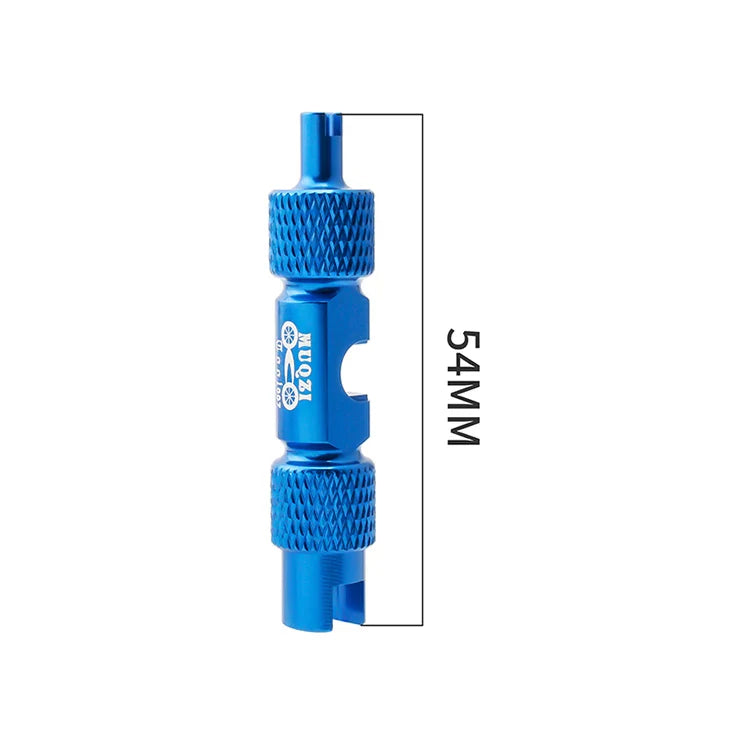 MUQZI MTB & Road Bike Valve Tool – Schrader & Presta Wrench for Tire Installation and Valve Core Removal