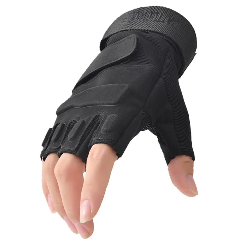 New Fingerless Tactical Gloves – Antiskid, Anti-Slip Fitness, Gym, and Cycling Gloves for Men & Women