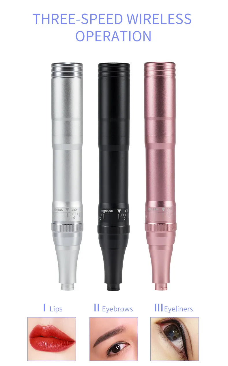 Wireless PMU Machine — Professional Permanent Makeup Tattoo Pen for Eyebrows, Eyeliner & Lips
