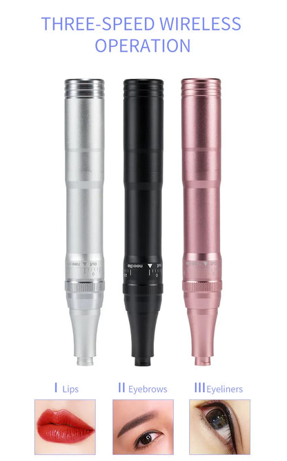 Wireless PMU Machine — Professional Permanent Makeup Tattoo Pen for Eyebrows, Eyeliner & Lips