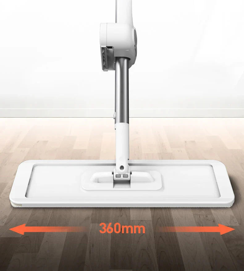 Mmagic 360° Rotation Spin Mop | Flat Mop Cleaner with Bucket for Easy Floor & Home Cleaning | Wash & Dry Mop System