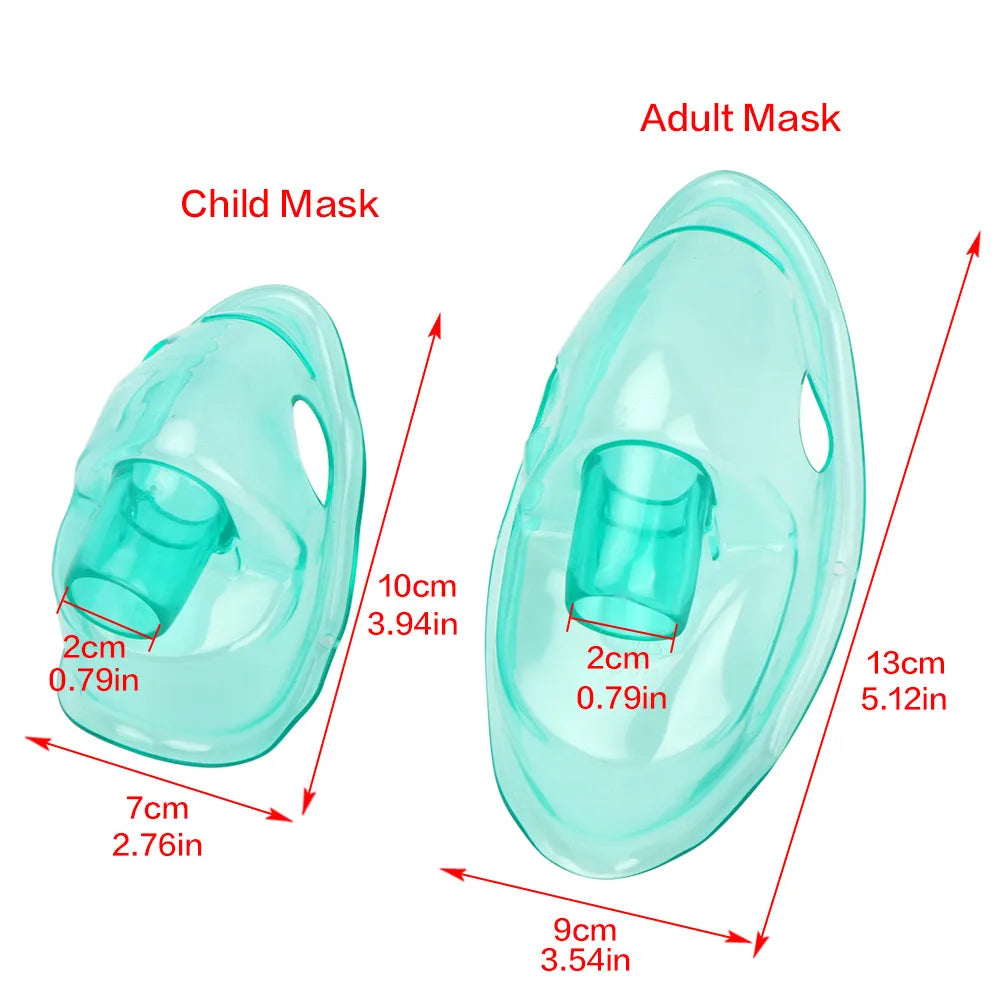 20pcs Nebulizer Inhaler Masks — Adult & Child Atomization Inhale Mask for Medication and Drug Inhalation Healthcare Nebulizador