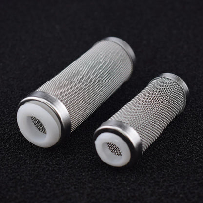 12/16mm Aquarium Inflow Inlet Filter – Stainless Steel Mesh Net Guard, Fish Tank Intake Strainer & Prefilter Cover