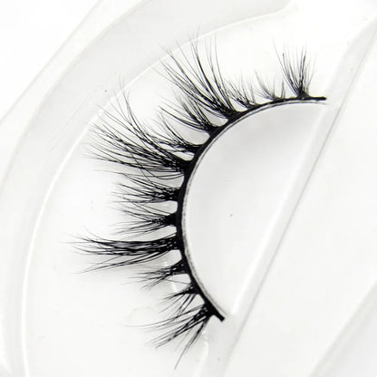 Visofree 3D Mink Eyelashes – Thick Handmade Full Strip Cruelty-Free False Lashes for Makeup M56