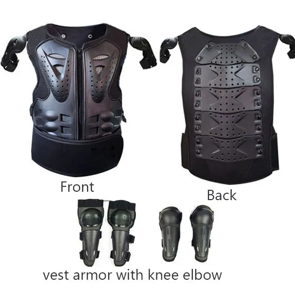 Full Body Protective Armor for Kids & Youth – Motocross, Skating Vest with Chest, Spine, Knee & Elbow Guards (0.8-1.6m)