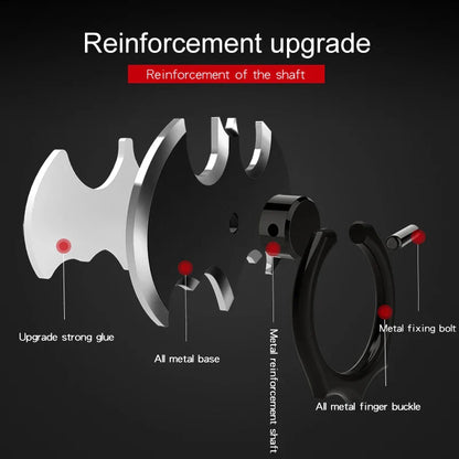 Oatsbasf Bat Finger Ring Phone Holder – 360° Rotating Metal Desktop Mobile Stand for iPhone, Xiaomi & All Smartphones Grip Mount Stand