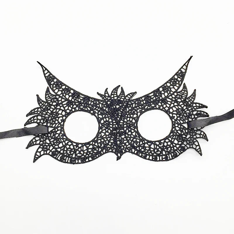 Sexy Lace Eye Mask for Women — Venetian Masquerade, Halloween & Carnival Half-Face Cosplay Party Mask