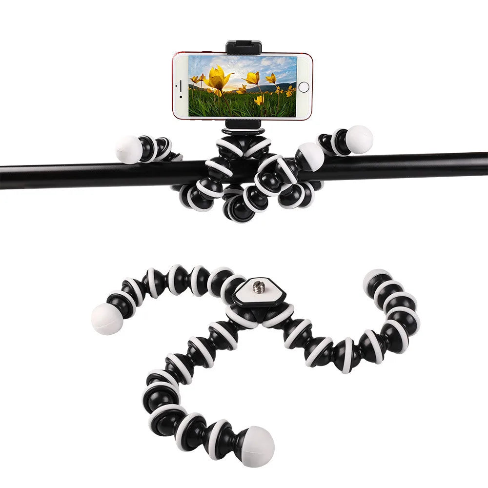 Octopus Flexible Tripod Stand for Smartphone & DSLR Camera – Foldable Desktop Tripod in 4 Sizes