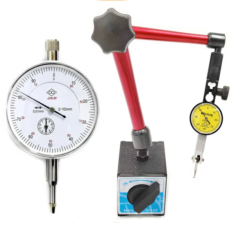 Hot Dial Indicator with Universal Magnetic Stand | 0.8mm & 10mm Dial Test Comparator for Equipment Calibration