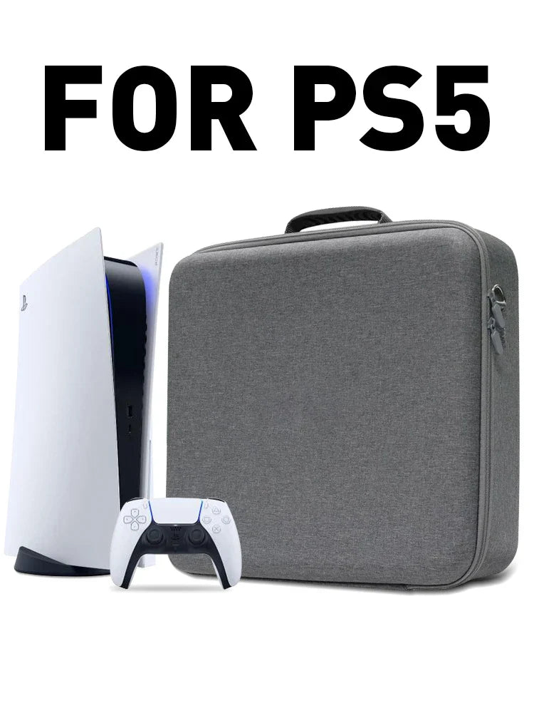 DATA FROG Portable Travel Storage Shoulder Bag – Waterproof Backpack for PS5 Console, Controller & Accessories