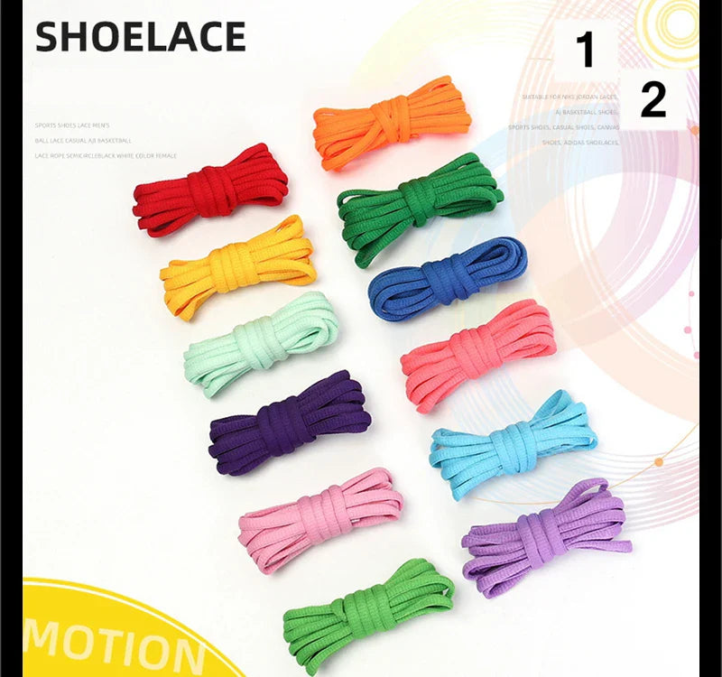 Classic Round Shoelaces – High-Quality Multi-Color Sport & Casual Shoe Laces for Men & Women