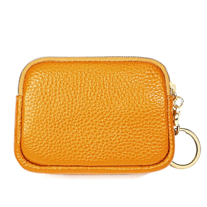 Senorita Genuine Leather Women’s Coin Purse – Double Zipper Small Wallet