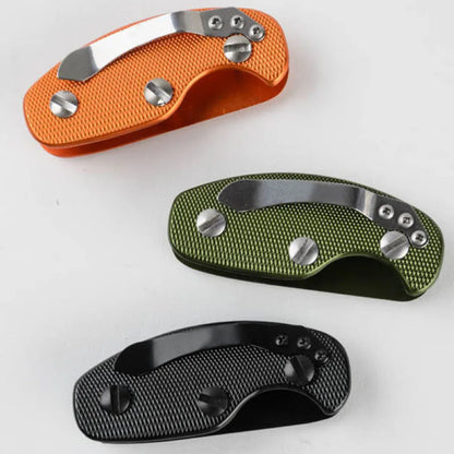 Portable Smart Key Holder Pouch: EDC Pocket Organizer with Chain for Men - Compact Car Key Wallet & Housekeeper Tool