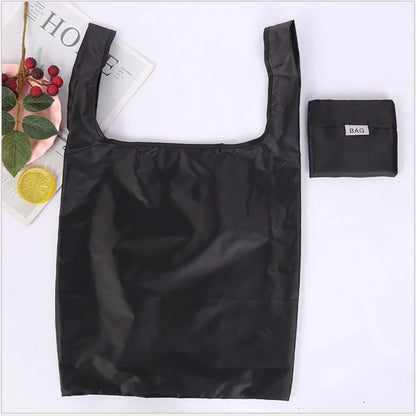 Eco-Friendly Reusable Shopping Bag — Foldable Shoulder Grocery & Market Tote for Supermarket and Everyday Use
