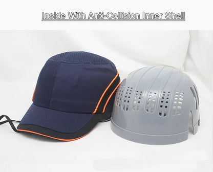 New Work Safety Bump Cap – Hard Shell Protective Baseball Hat for Head Protection