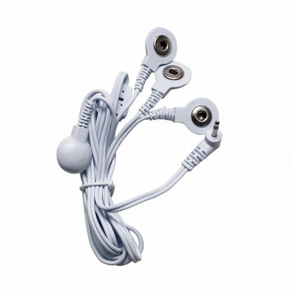 4-Button Electrode Wires – TENS Unit Lead Cables with Standard 2.5mm Connection for EMS & Massage Tools