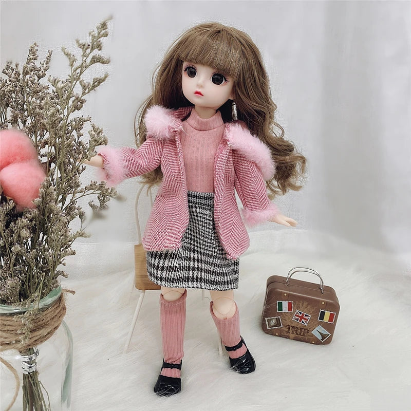 Clothes for 30cm 1/6 BJD Dolls – DIY Dress-Up Suit & Accessories for Girls’ Dolls (Check Size Chart)