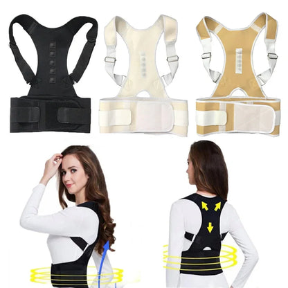 Back Waist Posture Corrector — Adjustable Lumbar Brace & Spine Support Vest for Adults | Comfortable Back Pain Relief Trainer