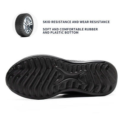 Steel Toe Work Boots – Lightweight Indestructible Safety Shoes for Men & Women, Anti-Puncture Work Sneakers