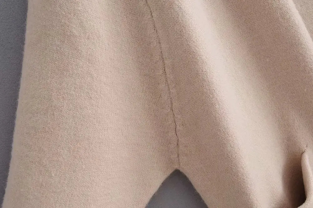 Women’s Solid Color Loose Thick Warm Sweater Cardigan – V Neck Knitted Coat with Pockets, Casual Spring/Autumn Tops C-124