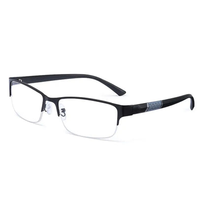 Metal Anti-Blue Light Reading Glasses – Farsighted Eyewear for Men, Business Style with Diopters +0.0 to +4.0