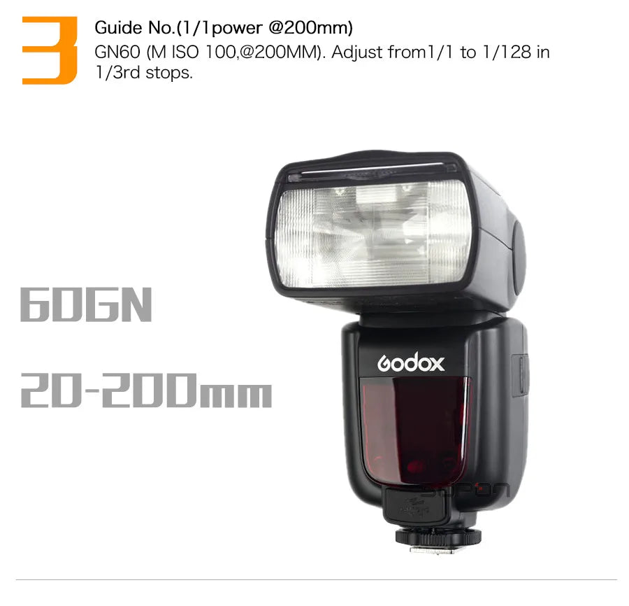 Godox TT600 2.4G Wireless TTL Speedlite + X2T Trigger — Compatible with Canon, Nikon, Sony, Fuji, Olympus