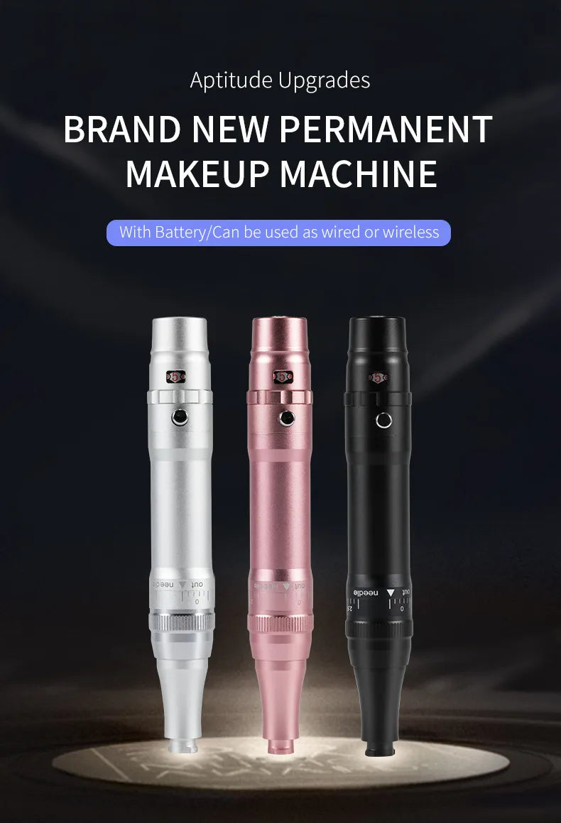 Wireless PMU Machine — Professional Permanent Makeup Tattoo Pen for Eyebrows, Eyeliner & Lips