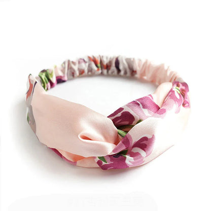Bohemian Print Headbands for Women & Girls – Vintage Cross Turban Bandana Hair Accessories for Summer
