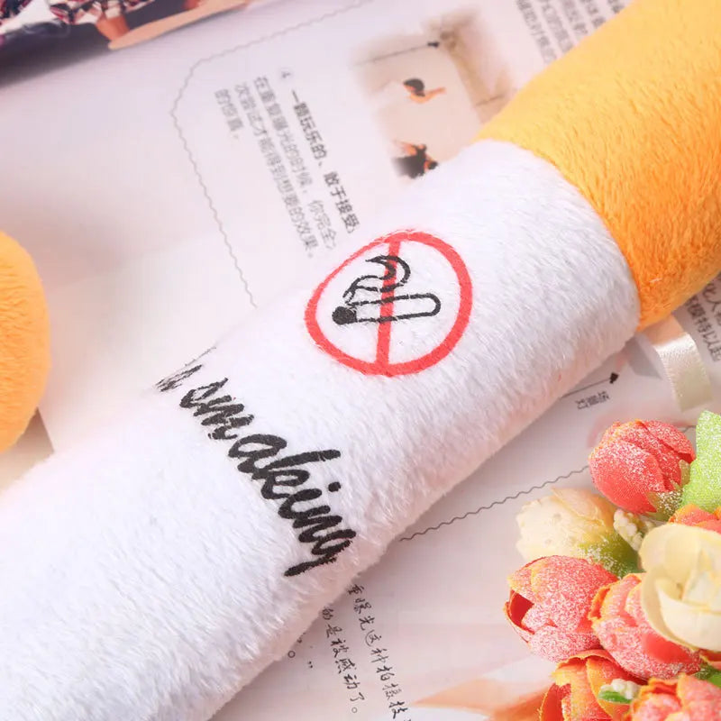 30-110cm Funny Cigarette Plush Pillow – Cylindrical Sleeping Toy for Fashion, Friends & Birthday Gifts