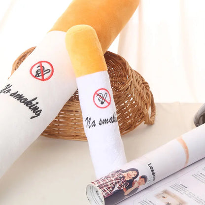 30-110cm Funny Cigarette Plush Pillow – Cylindrical Sleeping Toy for Fashion, Friends & Birthday Gifts