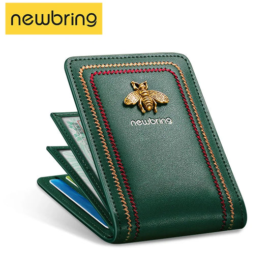 Genuine Leather Driver's License Holder - ID Card Wallet Folder for Men and Women, Ideal for Car Documents