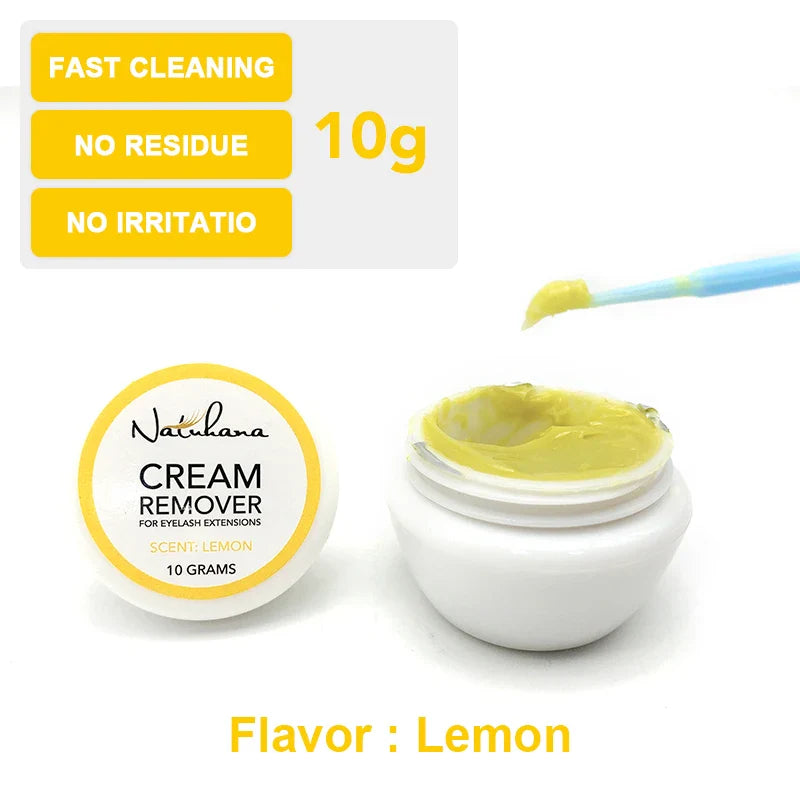 NATUHANA Eyelash Glue Remover - Quick Adhesive Unloading Cream for Eyelashes & Makeup Tools