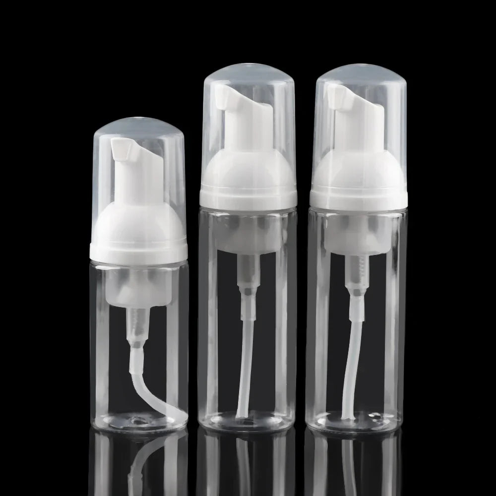 Foaming Soap Dispenser Bottles – 30/50/60/80ML Plastic Pump Bottles for Shampoo, Lotion & Shower Gel