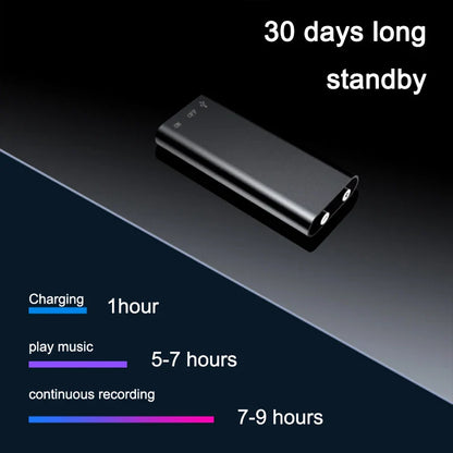 Mini USB Digital Voice Recorder – 16GB/32GB Micro Audio Recording Device with MP3 Player