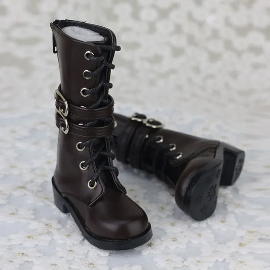 1/4 MSD & 1/3 SD BJD Leather Shoes – Fashion Martin High Boots for Dollfie, DREAM, MID, DK, SOOM, DOD Dolls
