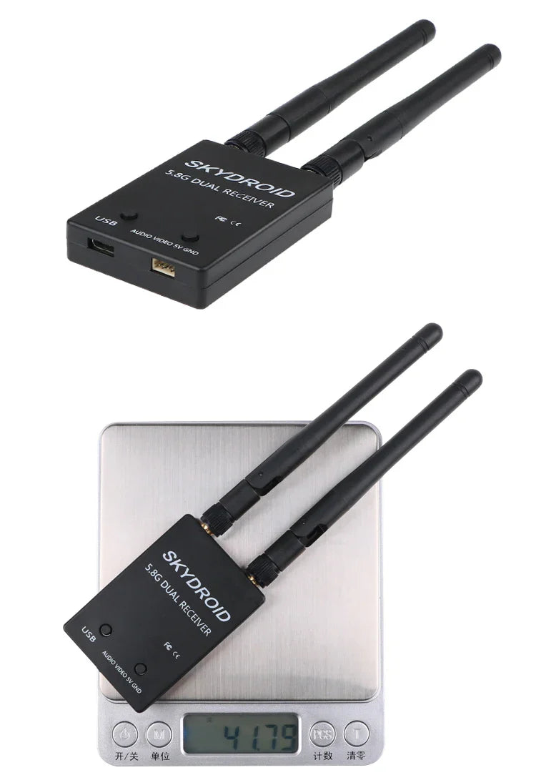 Skydroid 5.8GHz 150CH True Diversity FPV Receiver – UVC OTG for Android Smartphones, Tablets & VR Headsets