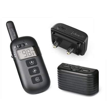 2-in-1 Remote Dog Training & Anti-Bark Collar Rechargeable Waterproof Electric Dog Behavior Control System 600M Range