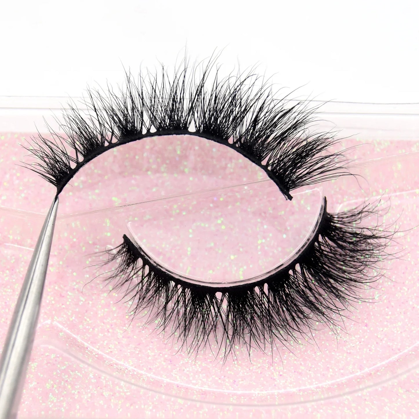 Visofree 13mm 3D Mink Eyelashes – Natural Long Handmade Cruelty-Free False Lashes for Makeup G04