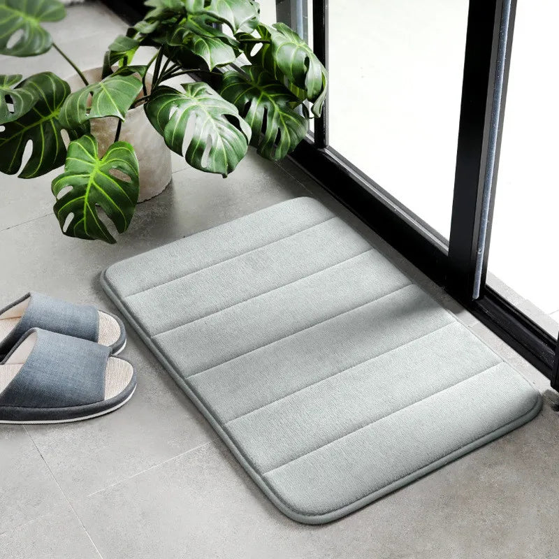 Water Absorption Anti-Slip Bath Mat Set - Bathroom, Toilet, Living Room, Bedroom Floor Carpet (1PC/3PC)
