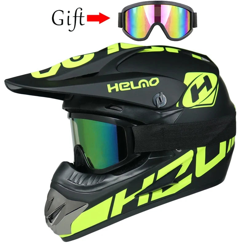 Children's Motorcycle Helmet - Off-Road Motocross Bike Helmet for Downhill & Cycling