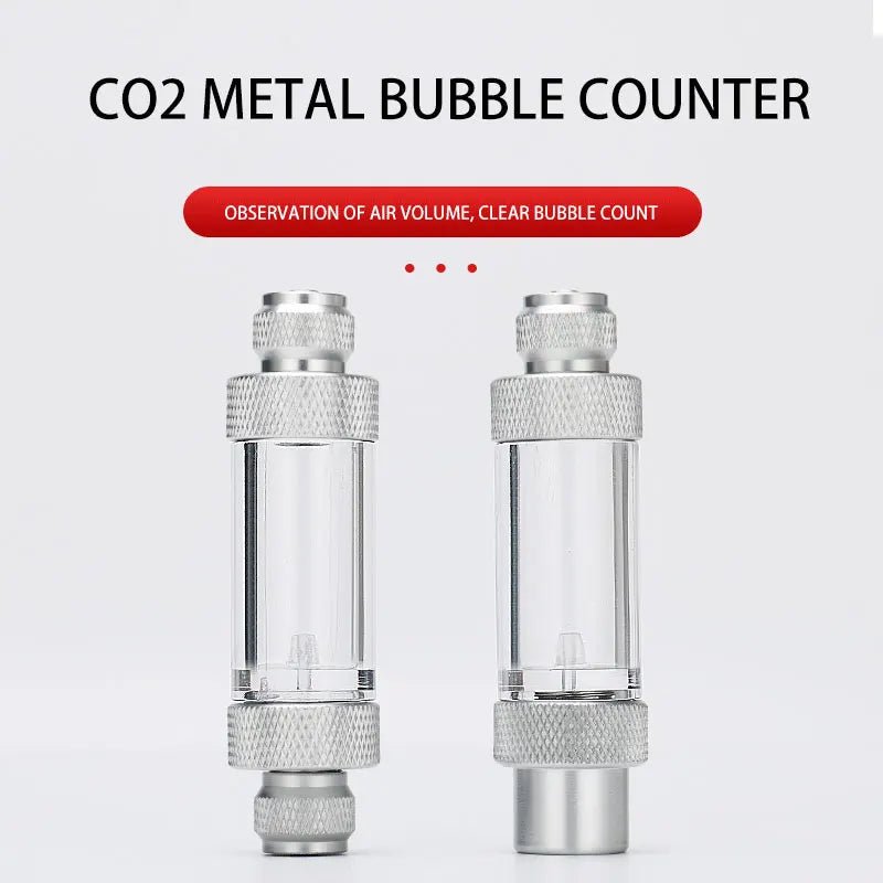 ZRDR Aquarium CO2 Bubble Counter – CO2 Generator Regulator with Single/Double Head Fine-Tuning Valve