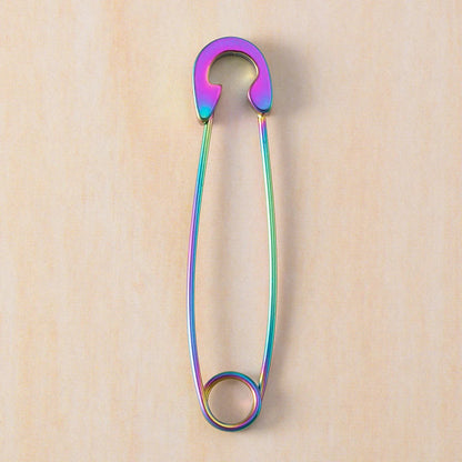 Colorful 18G Surgical Steel Safety Pin Earrings – Punk Hip Hop Cartilage & Eyebrow Piercing Stud Ear Cuff Jewelry Accessories