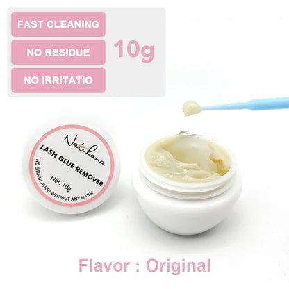 NATUHANA Eyelash Glue Remover - Quick Adhesive Unloading Cream for Eyelashes & Makeup Tools