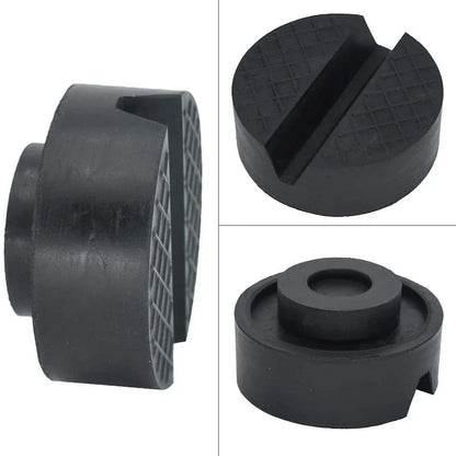 Car Lift Jack Support Stand Rubber Pads - Slotted Floor Frame Rail Adapter and Wheel Dolly Repair Tools for Lexus, Subaru, Fiat, Volvo