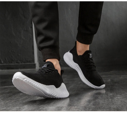 Men's White Sneakers – Casual Walking & Running Shoes, Plus Size 49, Tennis Masculino