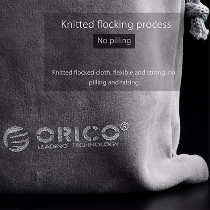 ORICO Soft Storage Bag for Power Bank, USB Charger, External Battery, Mobile Phone, HDD – Gray Travel Pouch Case